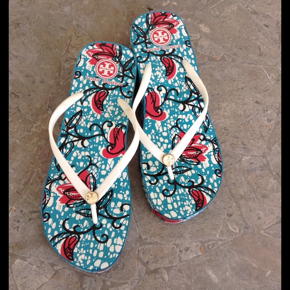 Tory Burch Wedge Flip Flops